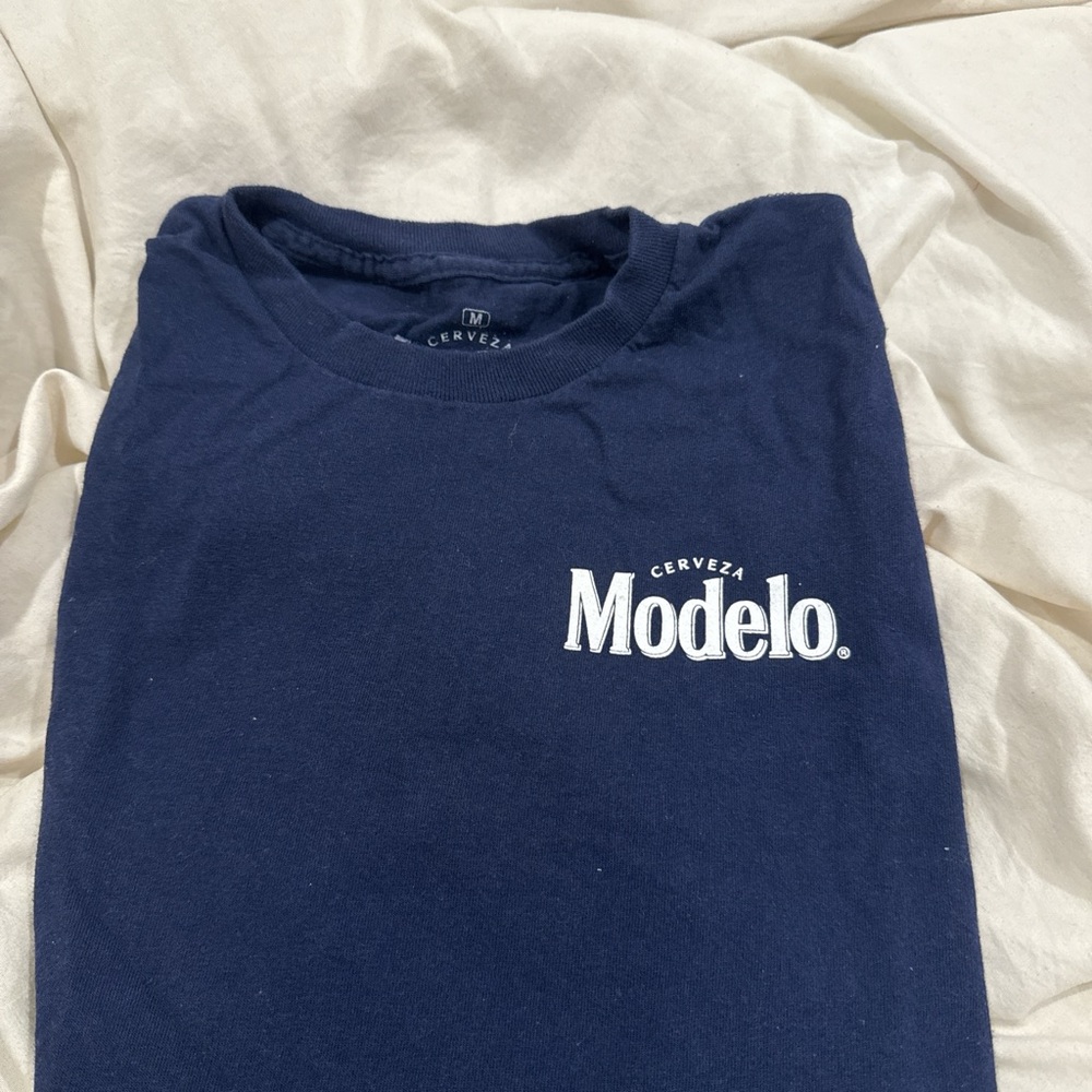 ModelCo Blue Short Sleeve Tee Classic Design
